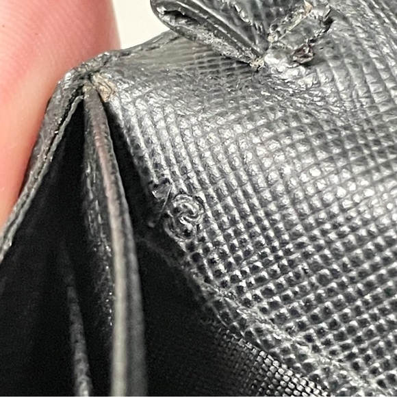 Prada camo print leather envelope style card coin snap wallet - Picture 8 of 10